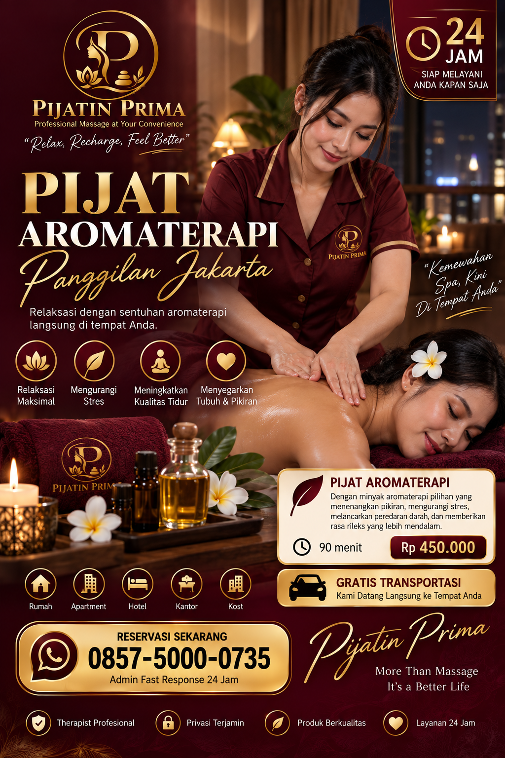 Pijat Aromaterapi Panggilan Jakarta